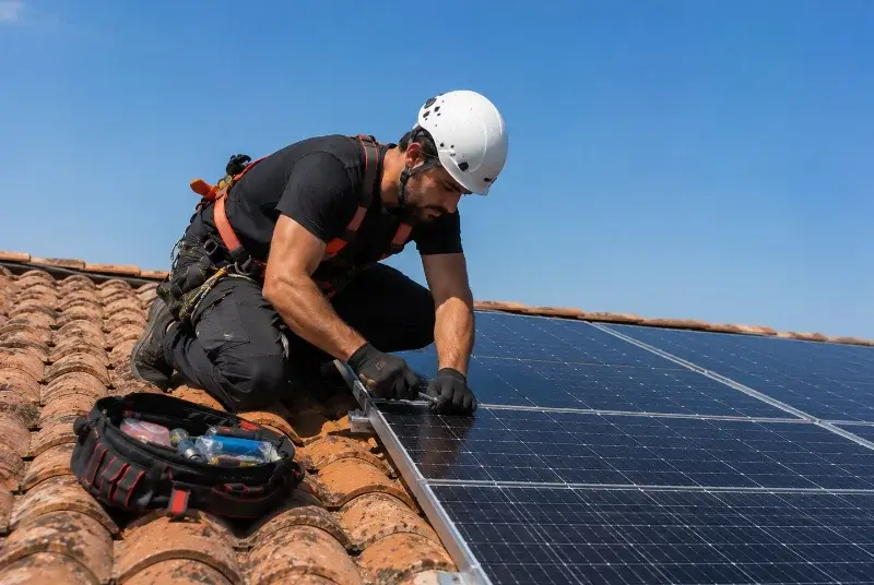 Maintenance et monitoring de panneaux solaires à Ricaud